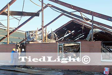 Brand kalverenschuur